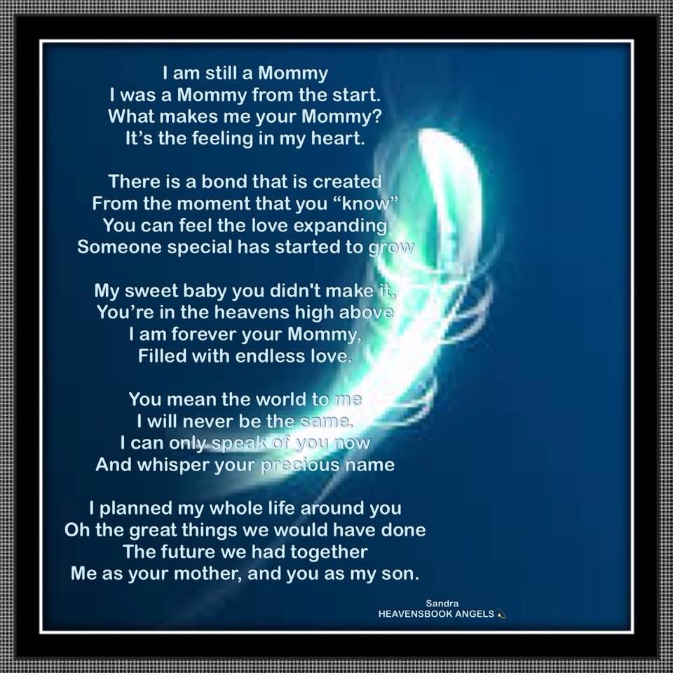 I Am Still A Mommy - Bereavement Poem for Mothers